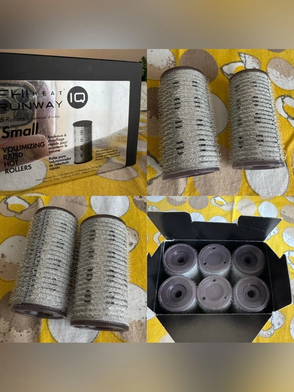 FHI Runway Heat IQ Small Volumizing Rapid Hot Rollers set of 6-Please read